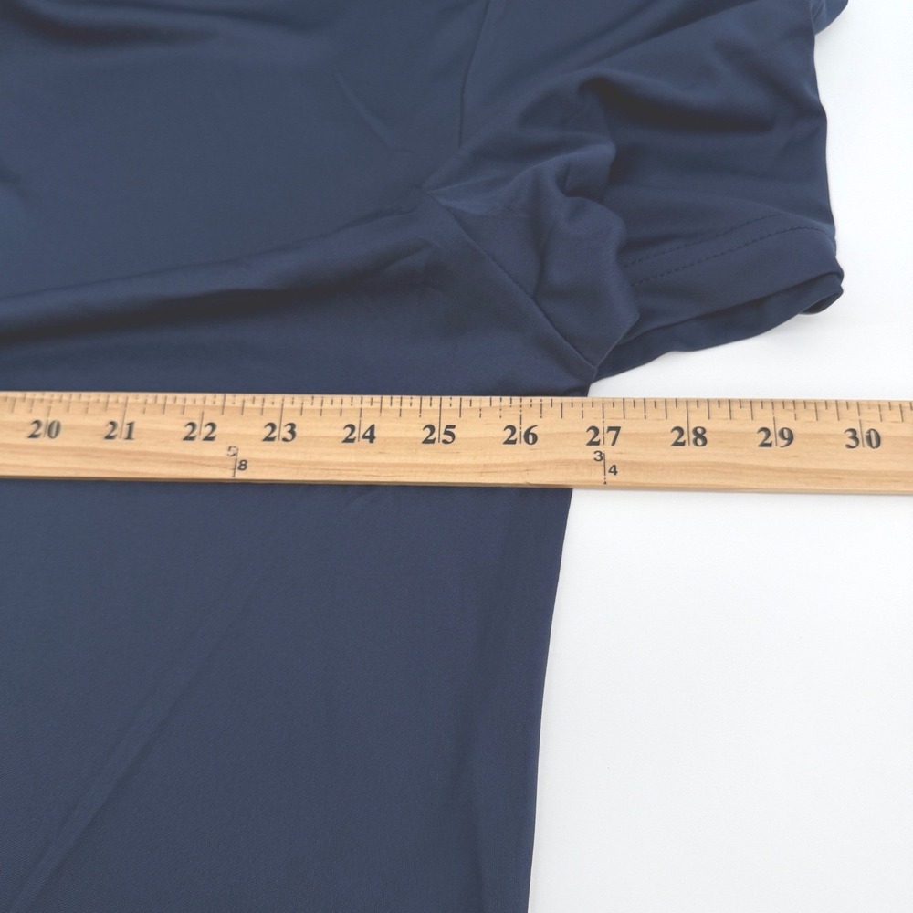 Collars & Co. Dress Collar Polo Mens 3XL Navy Blue Short Sleeve Performance NEW - Picture 9 of 11